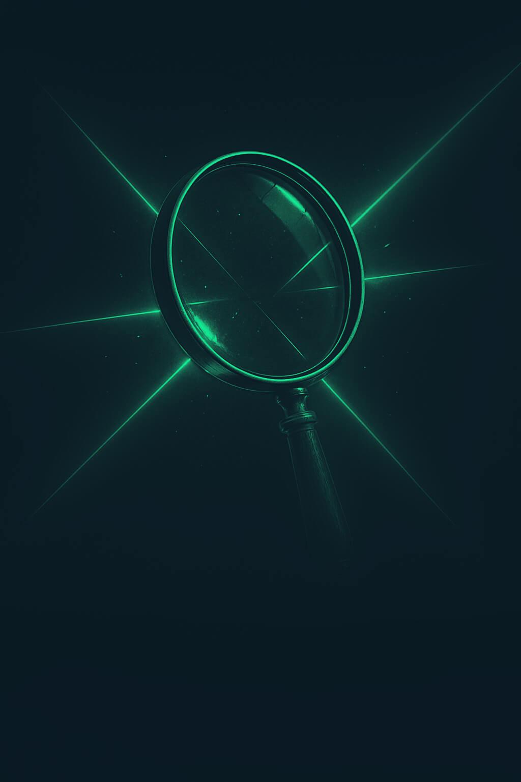 A magnifying glass